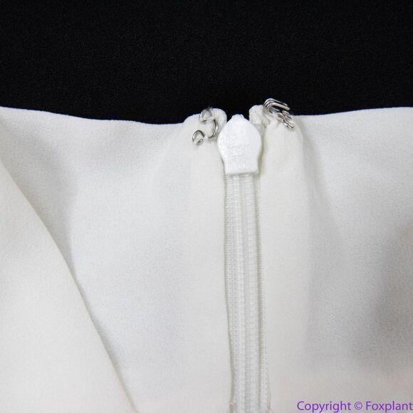 NEW White House Black Market black white colorblock Tie-Detail Jumpsuit, 6 - Picture 15 of 16